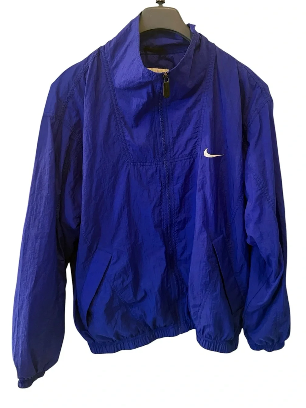 Vintage 90s Nike Blue Windbreaker Jacket Youth XL 16-18